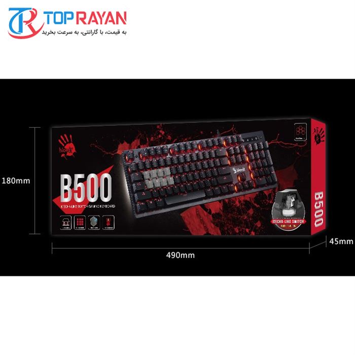 کیبورد مخصوص بازی بلادی مدل B500 - 4