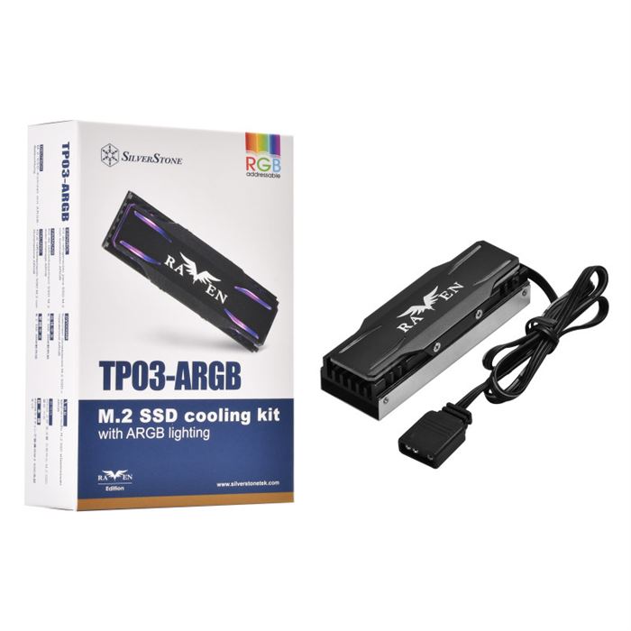 هیت سینک اس اس دی سیلوراستون مدل TP03-ARGB