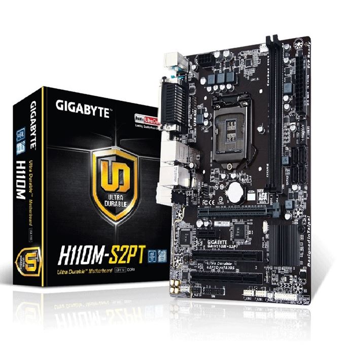 مادربرد گیگابایت مدل GA-H110M-S2PT DDR4 سوکت 1151