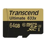 transcend MicroSDHC Class 10 UHS-I U3 633x Memory Card 64GB