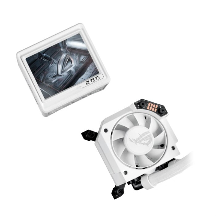 خنک کننده مایع پردازنده ایسوس سفید ROG RYUJIN III 360 ARGB Extreme - 6