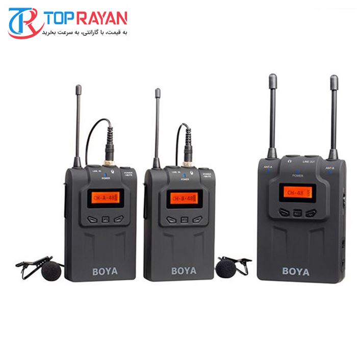 میکروفون بی سیم بویا مدل BY-WM8 Dual Channel UHF - 2