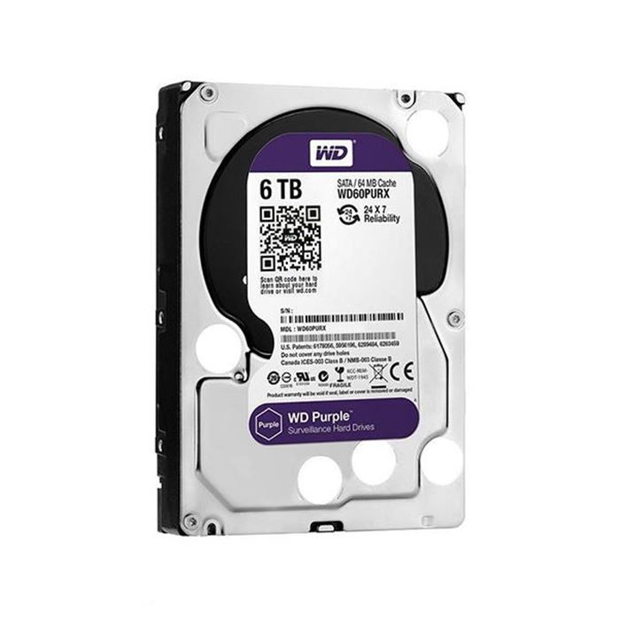 هارددیسک اینترنال وسترن دیجیتال سری NV Purple مدل WD6NPURX ظرفیت 6 ترابایت - 6