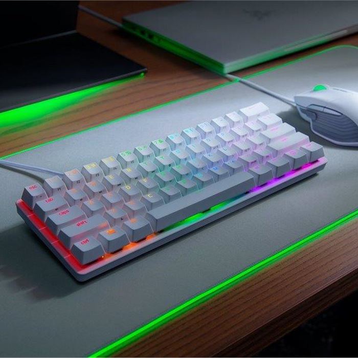 کیبورد مکانیکی ریزر Razer Huntsman Mini Mercury PURPLE SWITCH - 2