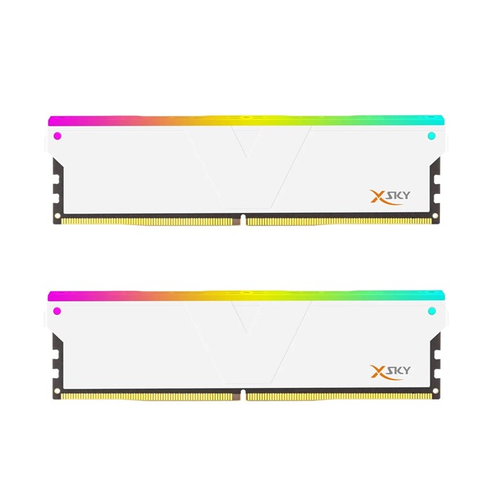  رم وی کالر دو کاناله Manta XSky RGB 32GB 6000MHz White