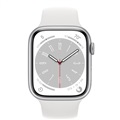 Apple Series 8 41mm Silver Aluminum Case with Sport Band Watch 
