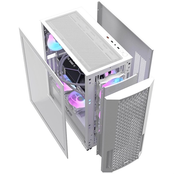 کیس کامپیوتر گیمینگ دارک فلش DF2100 ATX White - 3