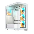 GigaByte C500 PANORAMIC STEALTH ICE White Mid Tower Gaming Case