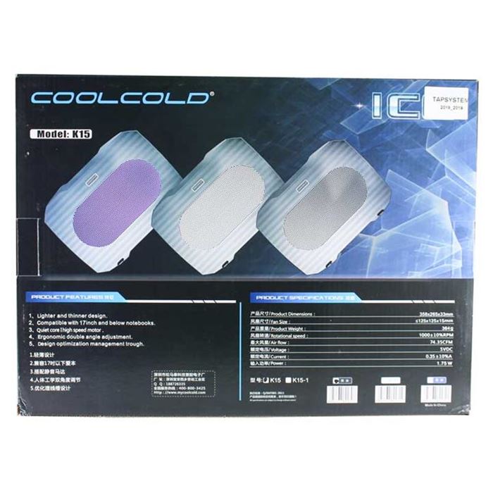 کول پد لپ تاپ CoolCold K15 - 4