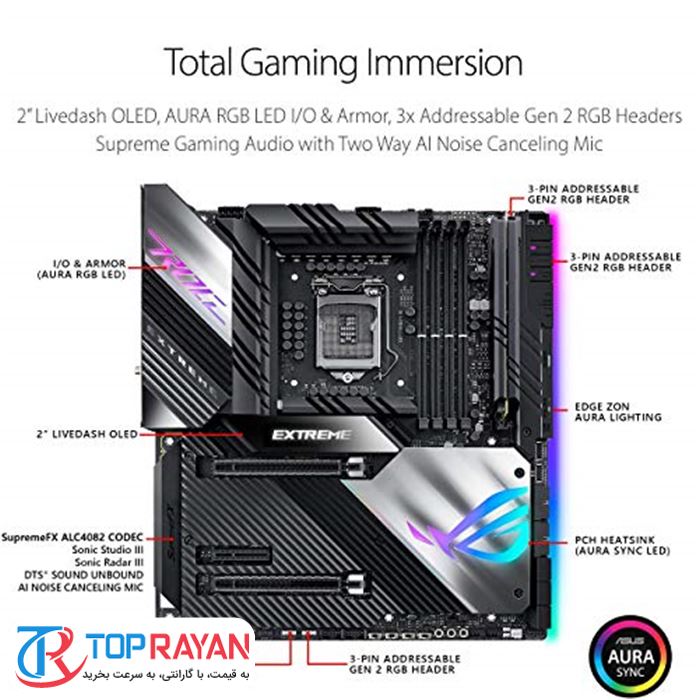مادربرد ایسوس مدل ROG Maximus XIII WiFi Z590 سوکت 1200 - 3