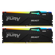 Kingston Fury Beast RGB Black 64GB (2x32) 5200MHz Dual Channel DDR5 CL36 Desktop Ram