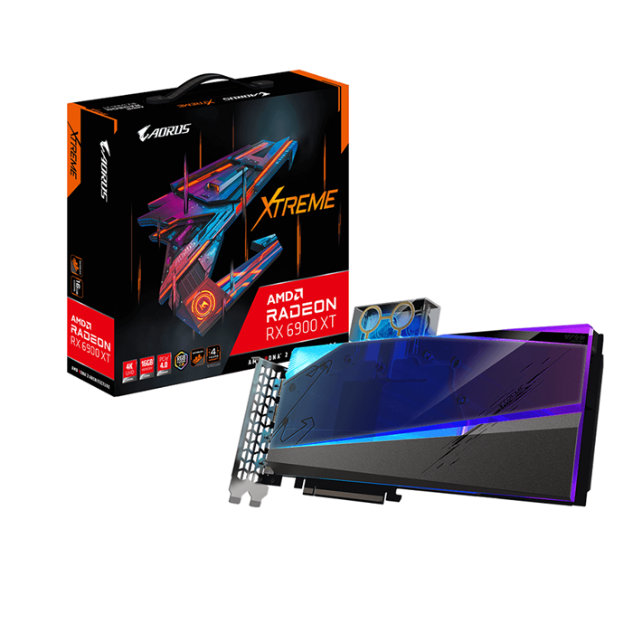 کارت گرافیک گیگابایت مدل AORUS RX 6900 XT XTREME WATERFORCE WB 16G