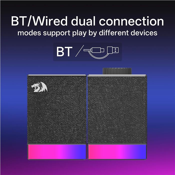 اسپیکر دسکتاپ ردراگون مدل GS517 RGB - 6