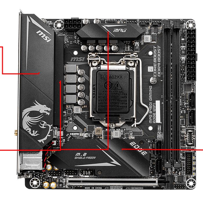 مادربرد ام اس آی مدل MPG B460I GAMING EDGE WIFI سوکت 1200 - 4