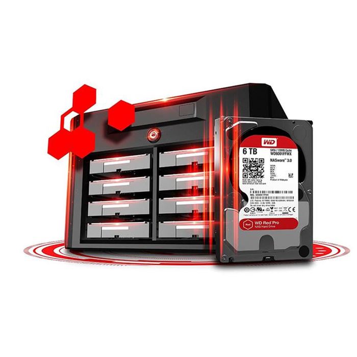 هارددیسک اینترنال وسترن دیجیتال سری قرمز مدل Red Pro WD6002FFWX ظرفیت 6 ترابایت - 2