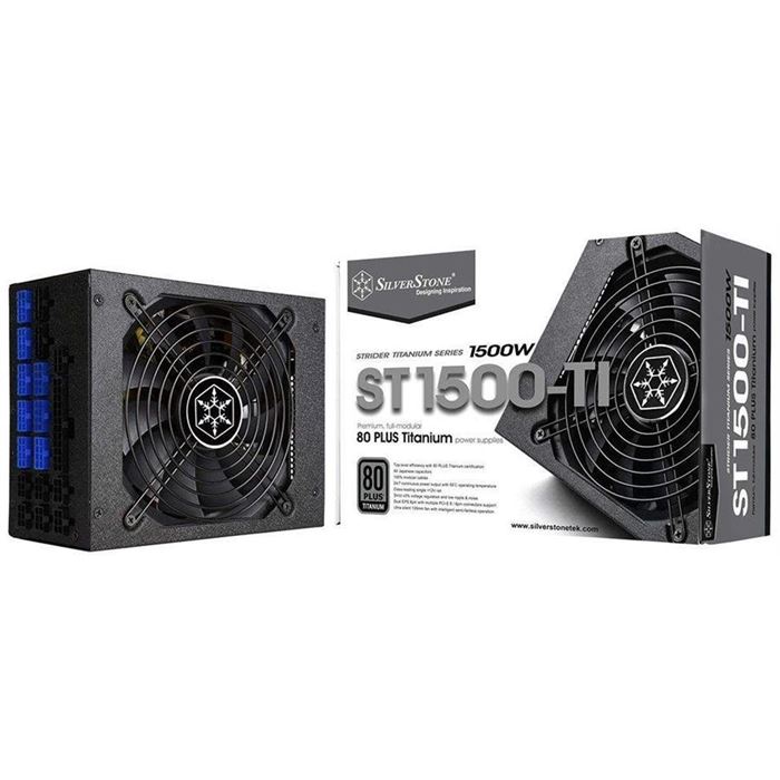 منبع تغذیه کامپیوتر سیلوراستون مدل Strider Titanium SST-ST۱۵۰۰-TI