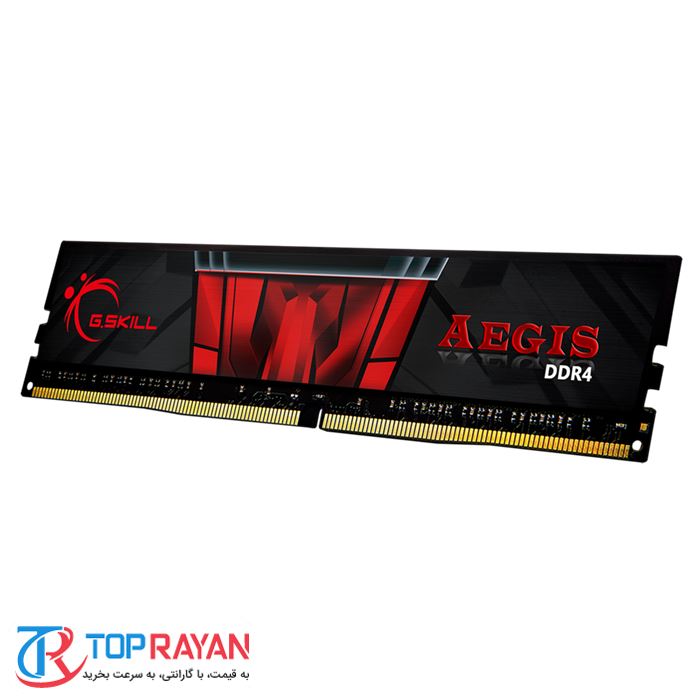 رم کامپیوتر DDR4 دوکاناله 3200 مگاهرتز CL16 جی اسکیل مدل AEGIS ظرفیت 16 گیگابایت - 4