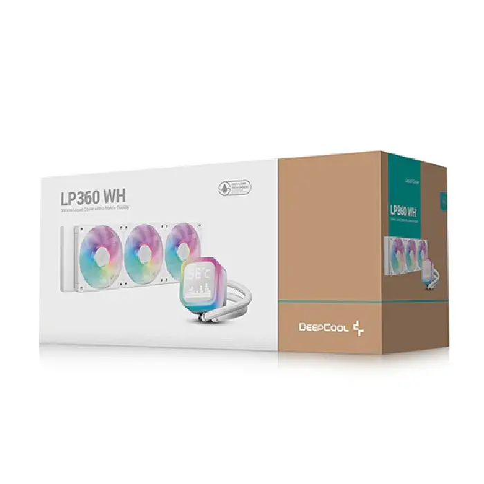 فن پردازنده مایع دیپ کول سفید مدل LP360 WH ARGB - 6