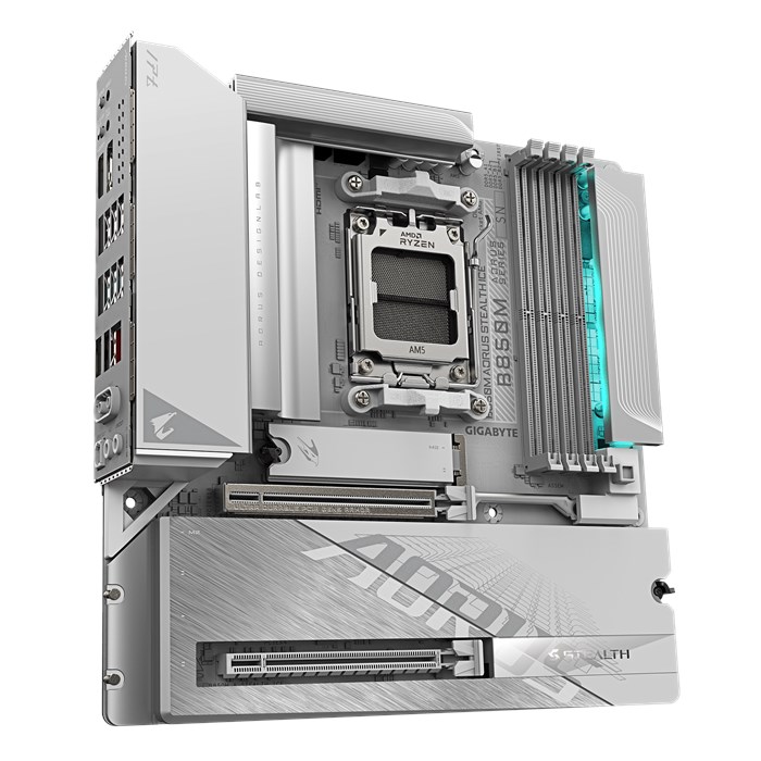 مادربرد گیگابایت مدل B850M AORUS STEALTH ICE AM5 - 4