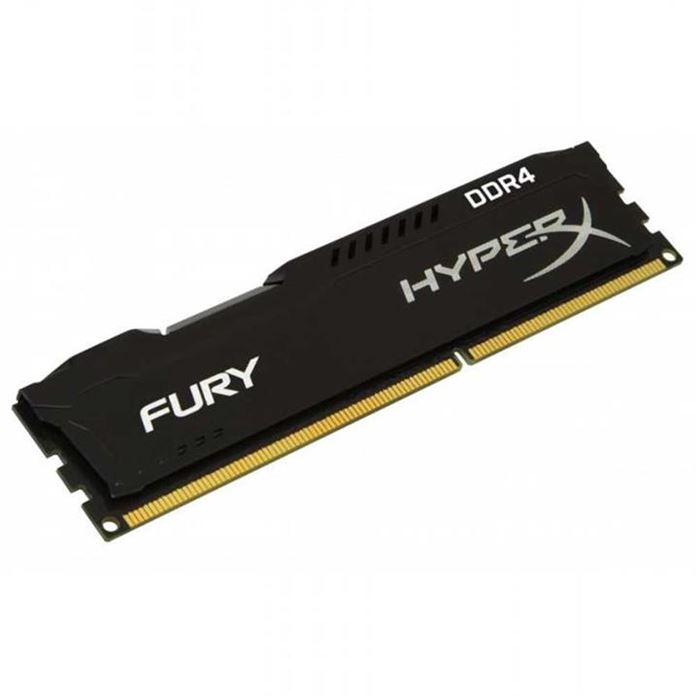 رم دسکتاپ DDR4 تک کاناله 3200 مگاهرتز CL18 کینگستون مدل HyperX Fury Black ظرفیت 16 گیگابایت - 3