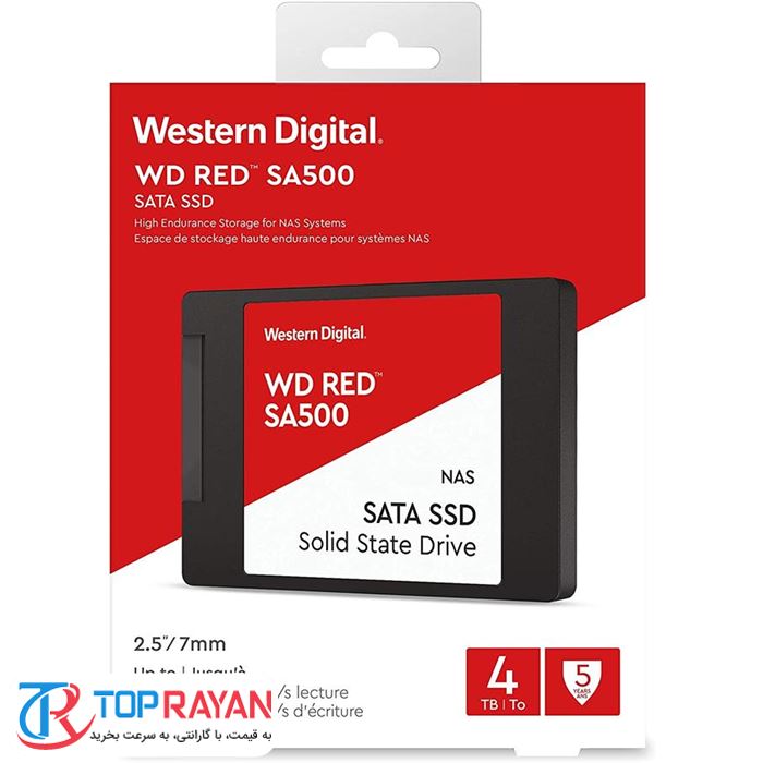 حافظه اس اس دی وسترن دیجیتال مدل Red SA500 با ظرفیت 4 ترابایت - 4