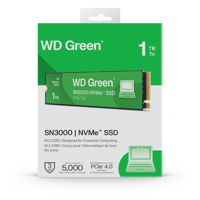 اس اس دی اینترنال وسترن دیجیتال Green SN3000 ظرفیت 1 ترابایت - 3
