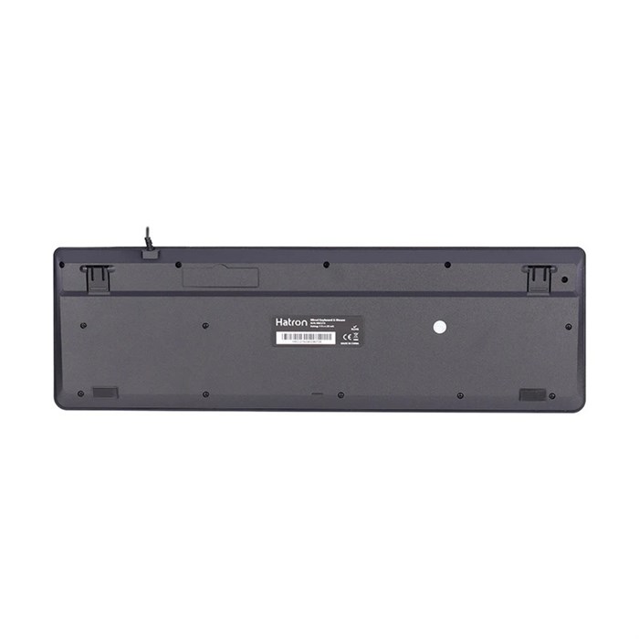 کیبورد و ماوس باسیم هترون مدل HKC215، سوییچ ممبران ، Full-Size - 4