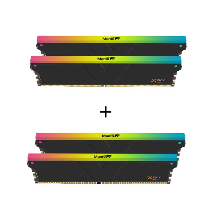 رم وی کالر مدل  Manta XSky RGB SCC KIT 2+2 32GB Dual 6000MHz CL28 AMD EXPO - 3