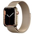 Apple Watch Series 7 GPS 45mm Gold Stainless Steel Case with Milanese Loop