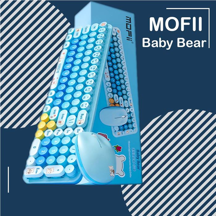 کیبورد و ماوس بی سیم مافی مدل Baby Bear - 13
