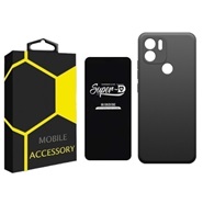 Silicon model cover suitable for Xiaomi Redmi A2 Plus mobile phone with screen protector
