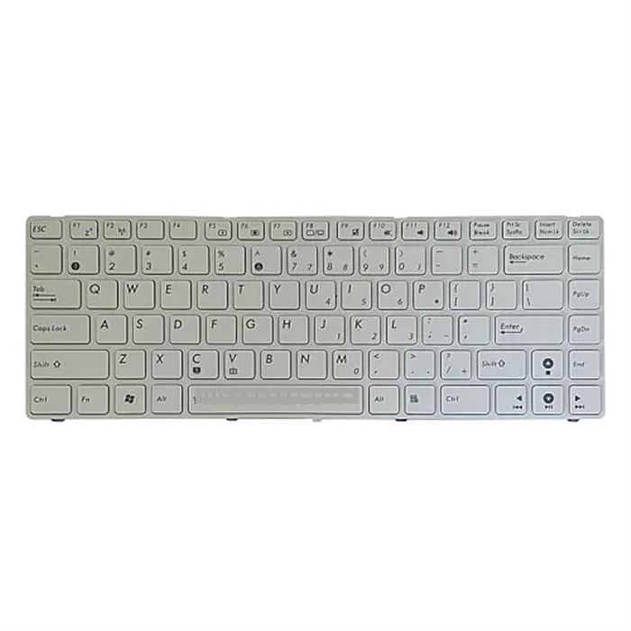 کیبورد لپ تاپ ایسوس K42-K43 سفید-بافریم - 6