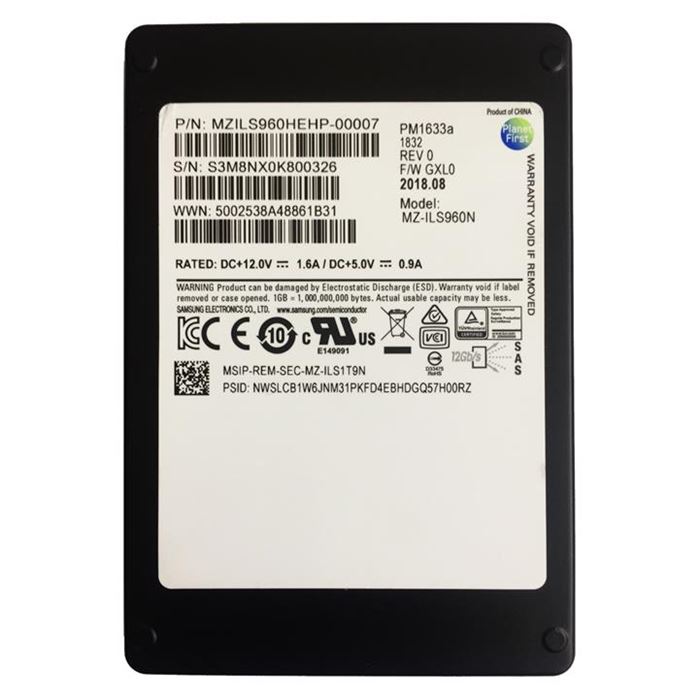 اس اس دی سرور سامسونگ مدل PM1633a ظرفیت 960 گیگابایت