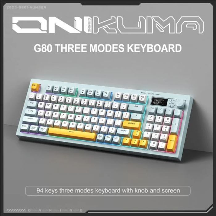 کیبورد بی‌سیم گیمینگ اونیکوما مدل G80 - 12
