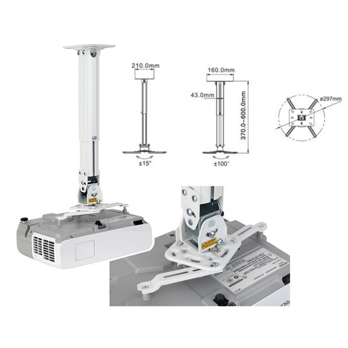 پایه سقفی ویدئو پروژکتور ان بی مدل NBT817-60 - 7