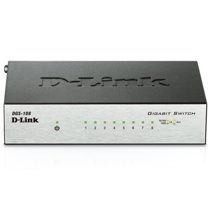 سوئیچ 8 پورت گیگ دی-لینک DGS-108 - 9
