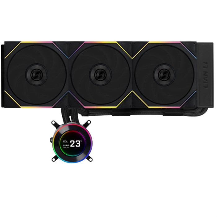 کولر پردازنده مایع لیان لی مشکی مدل Hydroshift II LCD-C 360TL AIO - 2