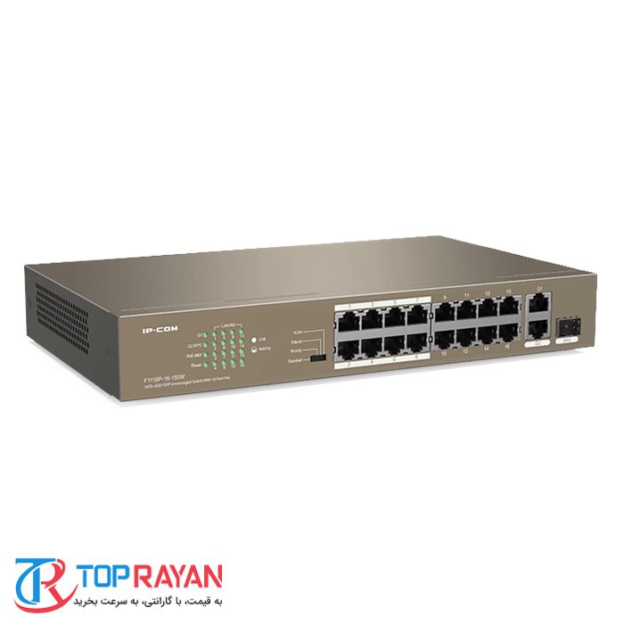 F1118P-16-150W 16FE+2GE/1SFP Unmanaged Switch With 16-Port PoE - 3