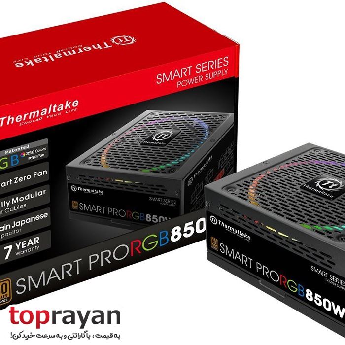 منبع تغذیه کامپیوتر ترمالتیک مدل Smart Pro RGB 850W Bronze - 7