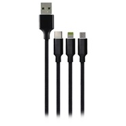 Beyond  BA918 USB To Iphone Lightning And Type C And Micro USB Cable