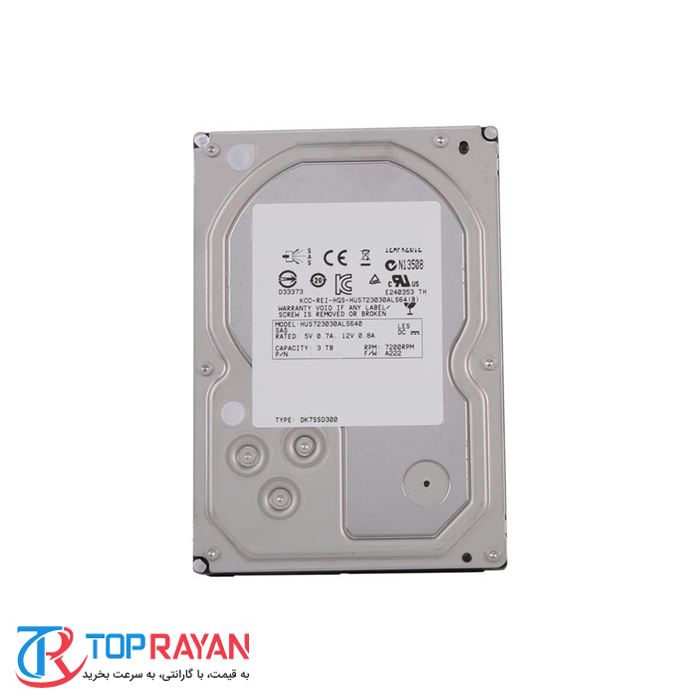 هارد دیسک اینترنال اچ جی اس تی مدل Ultrastar HUS۷۲۳۰۳۰ALS۶۴۰ ظرفیت ۳ ترابایت - 3