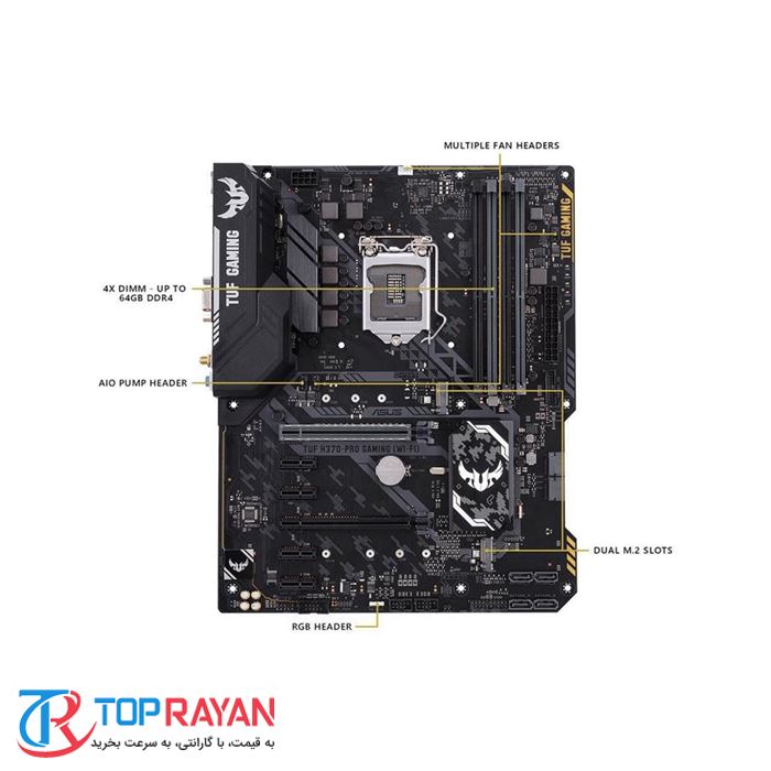 مادربرد ایسوس مدل تTUF H370-PRO GAMING (WI-FI) - 4