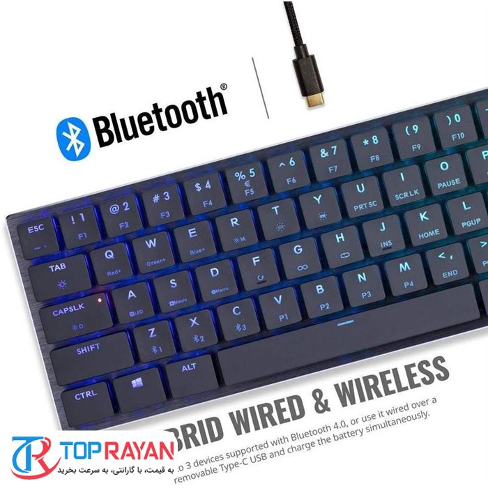 کیبورد گیمینگ کولرمستر مدل SK621 - 2
