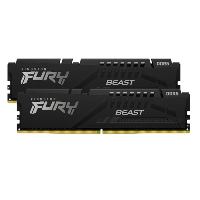 رم کامپیوتر دو کاناله کینگستون مدل Fury Beas با حافظه 32 گیگابایت و فرکانس 6000 مگاهرتز