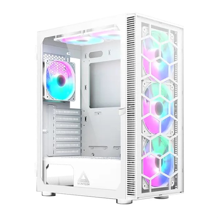 کیس کامپیوتر مونتک مدل  X3 GLASS White