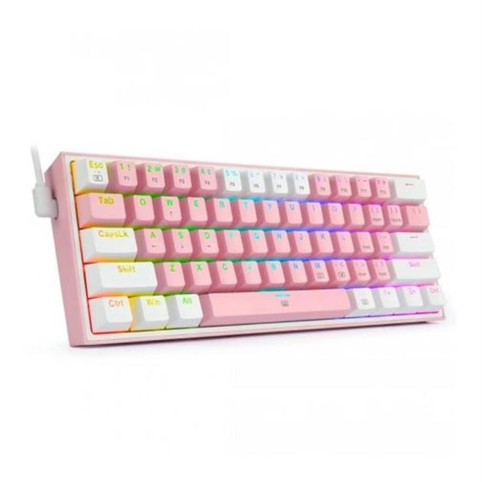 کیبورد مکانیکال گیمینگ ردراگون Redragon K617 FIZZ RGB Pink/White - 2