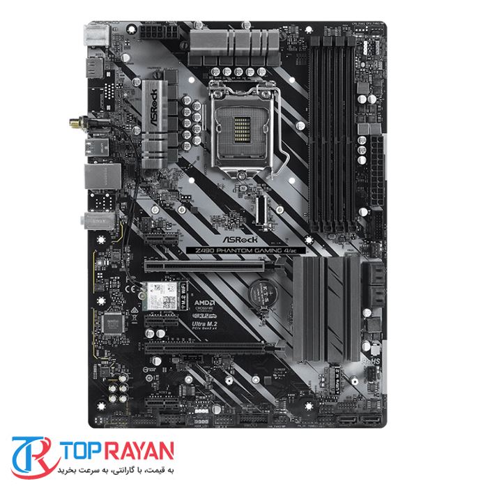مادربرد ازراک مدل Z490 Phantom Gaming 4/ac سوکت 1200 - 3