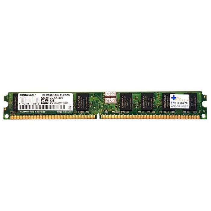 رم دسکتاپ DDR2 تک کاناله 800 مگاهرتز کینگ مکس مدل KL CD48F-B8KB5 EGFS ظرفیت 2 گیگابایت - 8