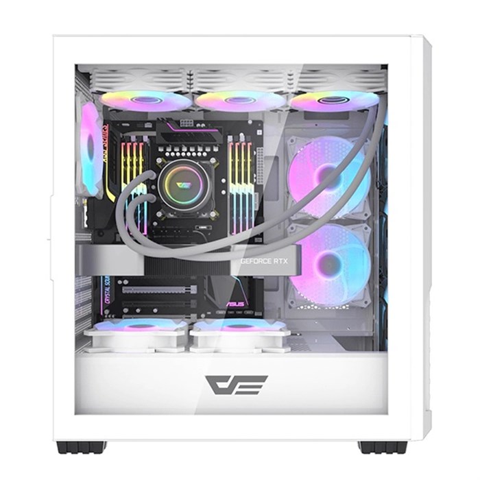 کیس کامپیوتر گیمینگ دارک فلش DF2100 ATX White - 4