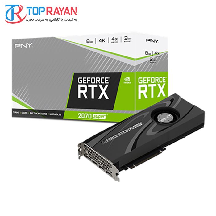 کارت گرافیک پی ان وای مدل GeForce RTX 2070 Super 8GB Blower - 3